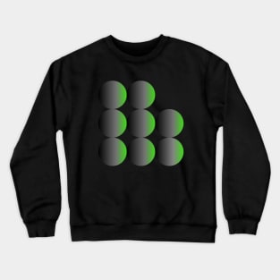 Green Gradient Spheres Crewneck Sweatshirt